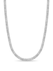 Nugget Solid White/Yellow/Rose Gold Handmade Necklace , 7mm, 16-30 Inch