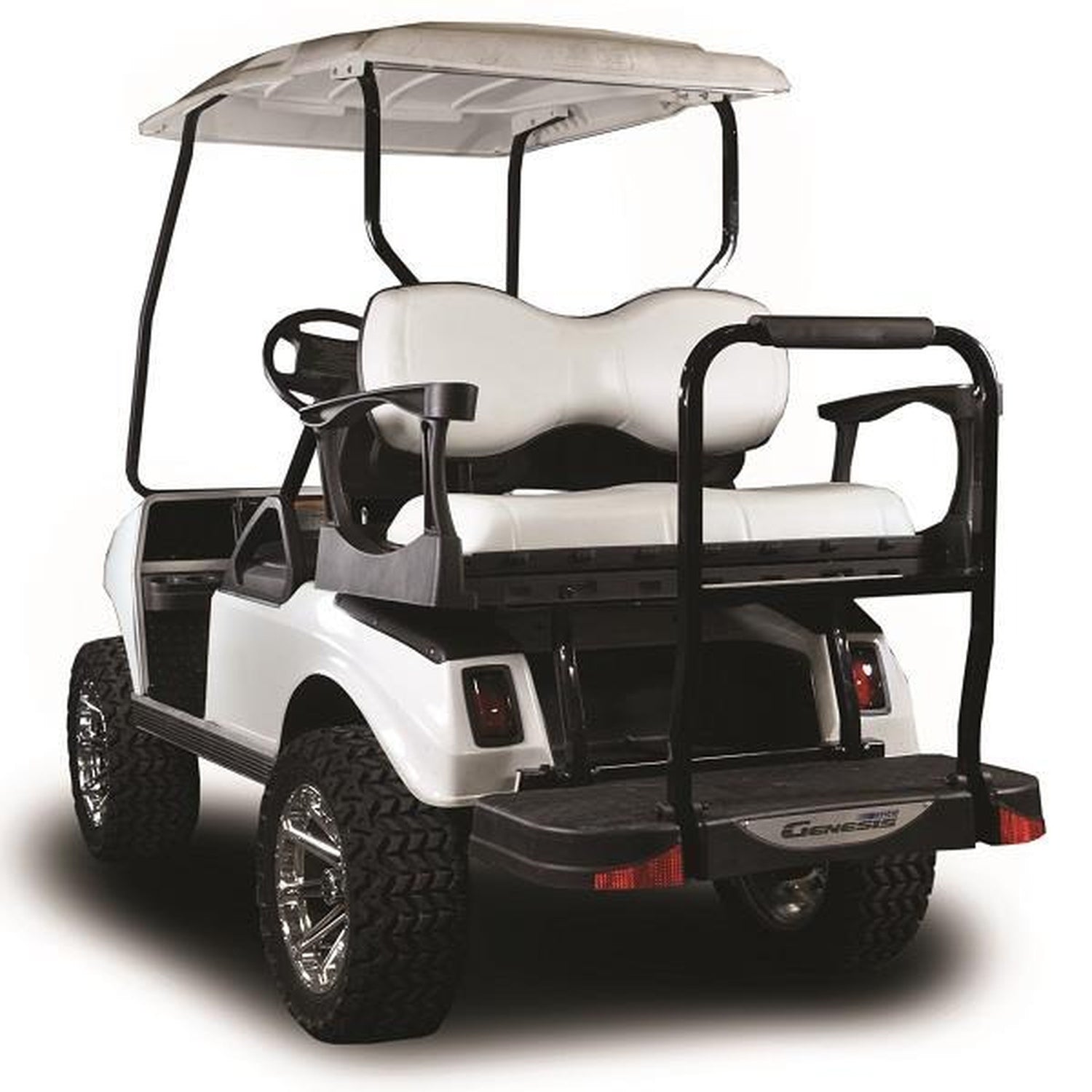 Club Car DS MadJax® Genesis 250 Rear Seat with Deluxe White Seat Cushions (Years 2000-Up)