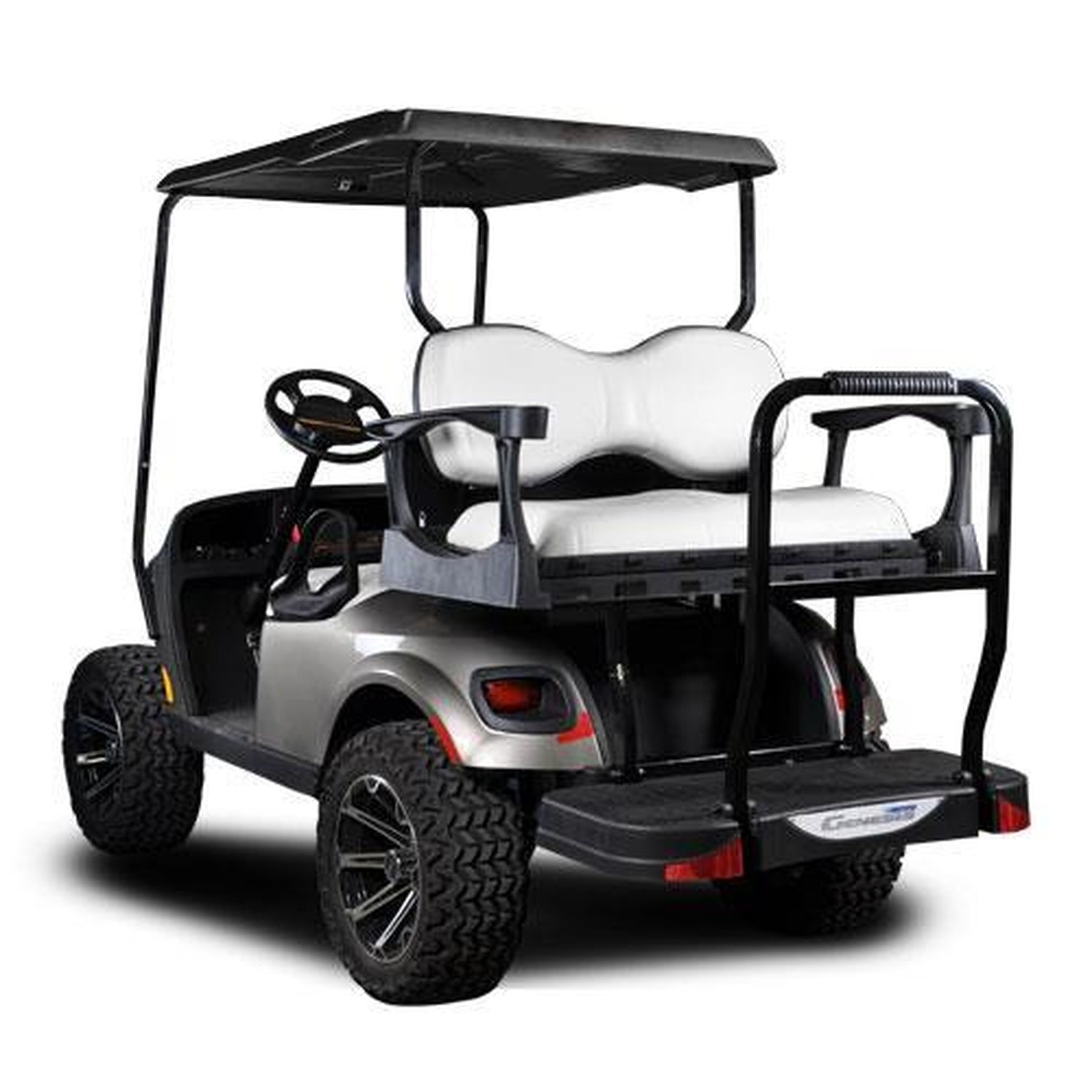 EZGO TXT MadJax® Genesis 250 Rear Seat with Deluxe White Seat Cushions (Years 1994.5-Up)