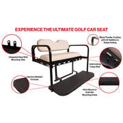 GTW® MACH3 Rear Flip Seat for EZGO RXV - Sandstone