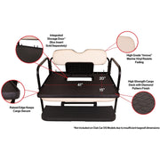 2007-16  Yamaha G29-Drive - GTW Mach3 Black Rear Flip Seat