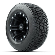 GTW Specter Matte Black 10 in Wheels with 205/50-10 Mamba Street Tires – Full Set