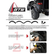 2004-Up Club Car Precedent - GTW Fender Flares