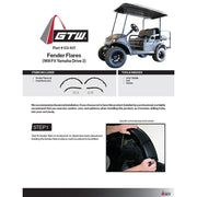 GTW Fender Flares for Yamaha Drive 2 (Fits 2017-Up)