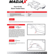 MadJax XSeries Storm & Storm Body Kit Fender Flare Kit (Set of 4)