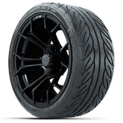 GTW 15 inch Spyder matte black wheels with Fusion street tires - Set of Four
