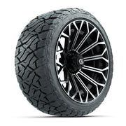 GTW Phantom Black/Machined 16 in Wheels with 225/40-R16 Maverick Hybrid Tires – Full Set