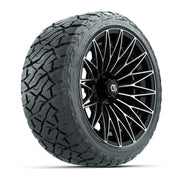 GTW Blur Black/Machined 16 in Wheels with 225/40-R16 Maverick Hybrid Tires – Full Set