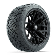 GTW Monaco Gloss Black 16 in Wheels with 225/40-R16 Maverick Hybrid Tires – Full Set