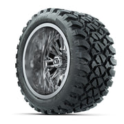 GTW Viper Chrome 14 in Wheels with 23X10-R14 Nomad Steel Belt Radial All-Terrain Tires – Full Set
