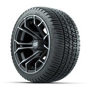 Set of (4) 12 in GTW Spyder Wheels with 205/30-12 GTW Fusion Street Tires