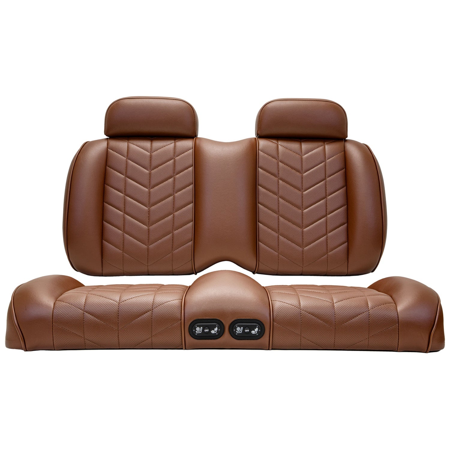 MadJax Aviator Yamaha Drive/Drive2 & ICON Coffee Front Seat Cushions with Thermaflex