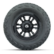 GTW Shogun Black 12 in Wheels with 23x10.00-R12 Maverick All-Terrain Tires – Full Set