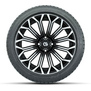 GTW Phantom Black/Machined 16 in Wheels with 225/40-R16 Mamba Street Tires – Full Set