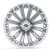 Phantom 16 inch GTW golf cart wheel - Chrome
