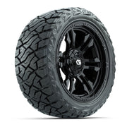 GTW Shogun Gloss Black 15 in Wheels with 23x10.00-R15 Maverick All-Terrain Tires – Full Set