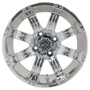 Tempest 14 inch GTW golf cart wheel - Chrome