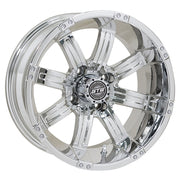 Tempest 14 inch GTW golf cart wheel - Chrome