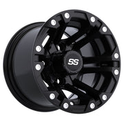 Specter 10 inch GTW golf cart wheel - Matte Black