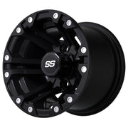 Specter 10 inch GTW golf cart wheel - Matte Black