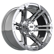 Specter 14 inch GTW golf cart wheel - Chrome