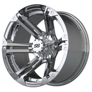 Specter 14 inch GTW golf cart wheel - Chrome