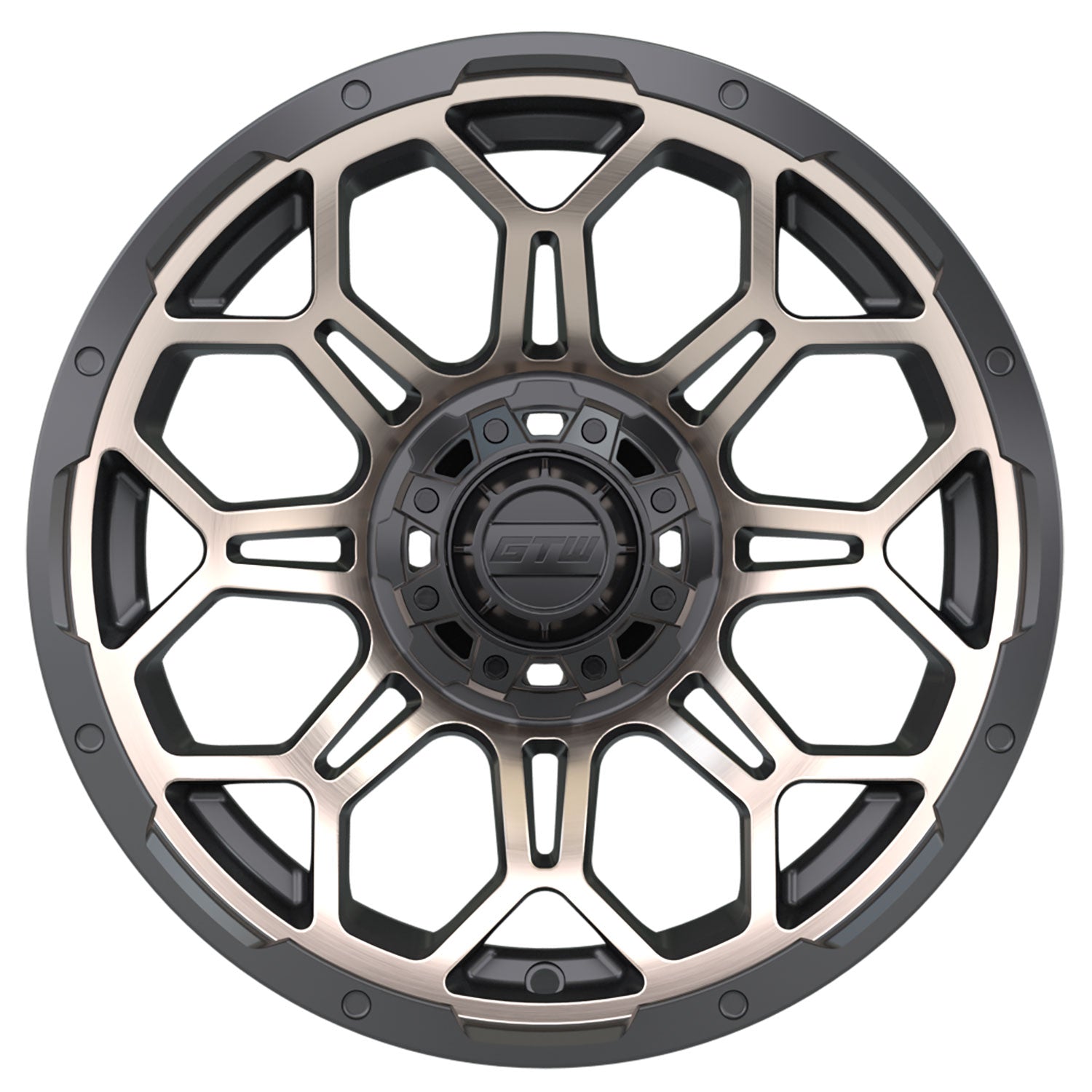Bravo 14 inch GTW golf cart wheel - Matte Bronze