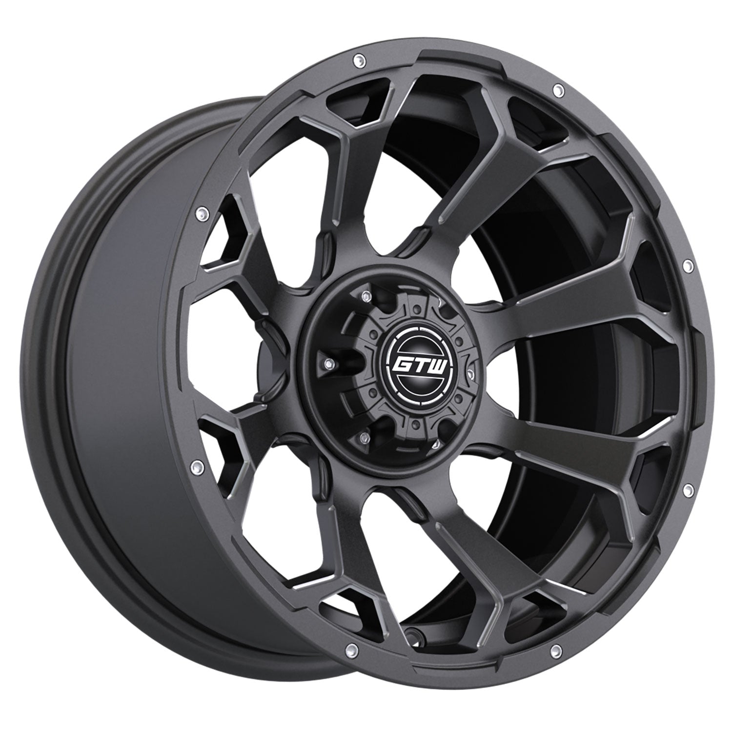 Raven 14 inch GTW golf cart off-Road wheel - Matte Grey