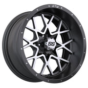 Vortex 14 inch GTW golf cart wheel - Matte Grey / Silver