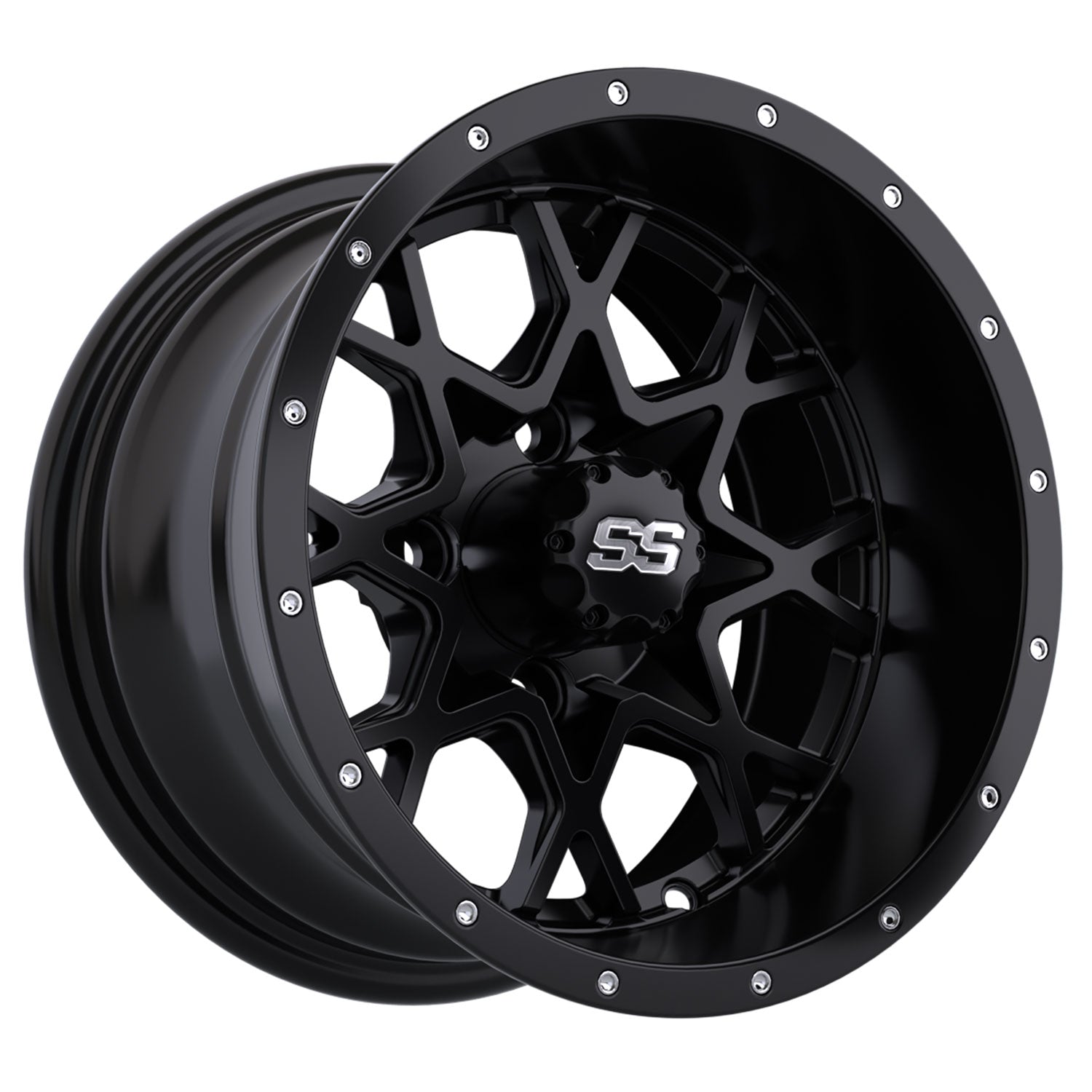 Vortex 12 inch GTW golf cart wheel - Matte Black