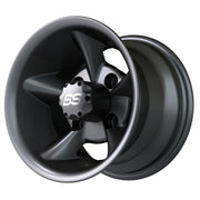 Godfather 10 inch GTW golf cart wheel - Matte Grey