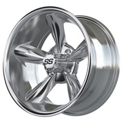 Godfather 14 inch GTW golf cart wheel - Chrome