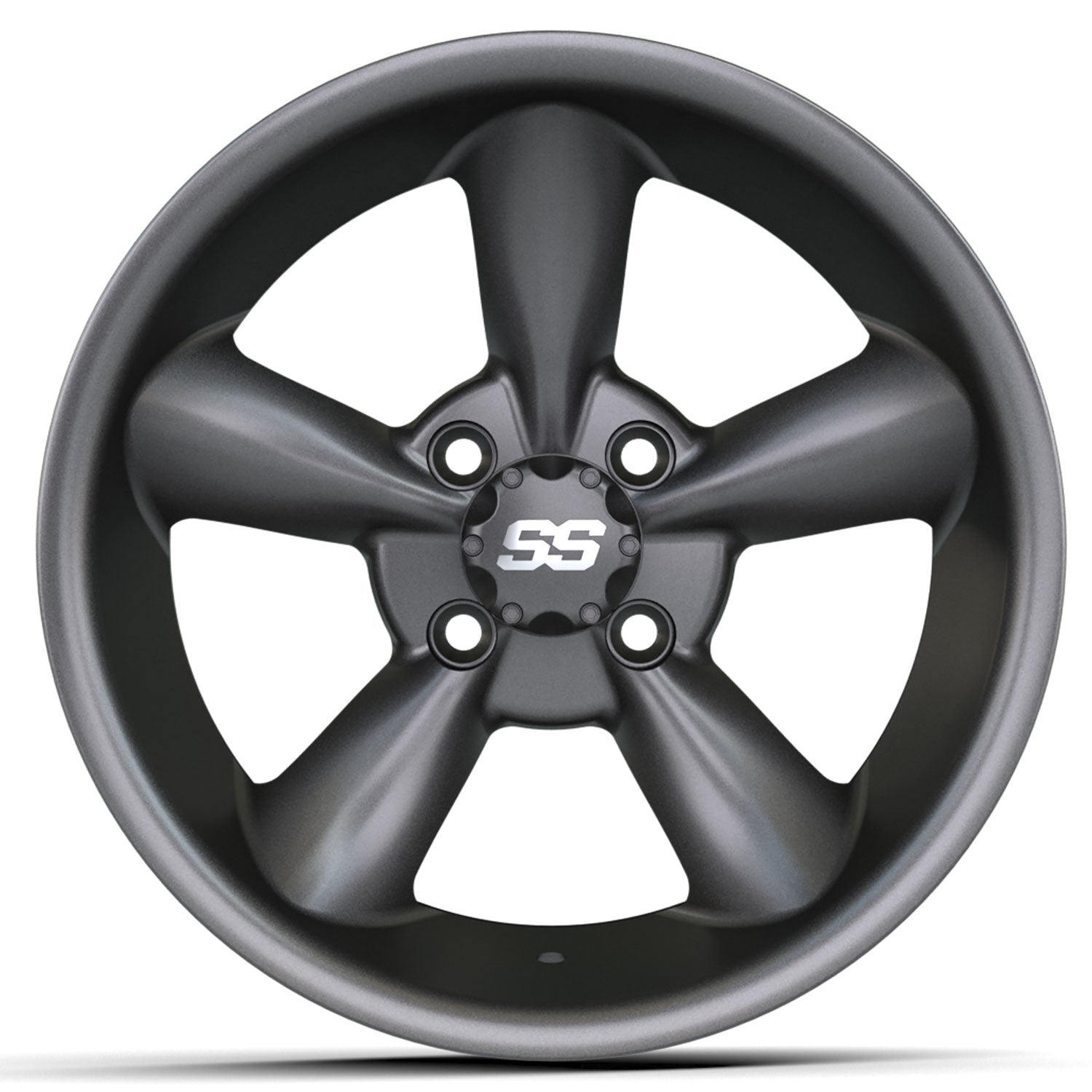 Godfather 14 inch GTW golf cart wheel - Matte Grey