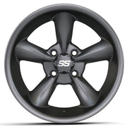 Godfather 14 inch GTW golf cart wheel - Matte Grey