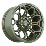 Bravo 14 inch GTW golf cart wheel - Matte Recon Green