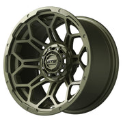 Bravo 14 inch GTW golf cart wheel - Matte Recon Green