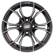 Spyder 12 inch GTW golf cart wheel - Matte Grey