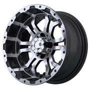 Omega 14 inch GTW golf cart wheel - Black