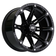 Element 14 inch GTW golf cart wheel - Black