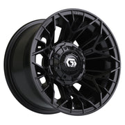Stellar 12 inch GTW golf cart wheel - Matte Black