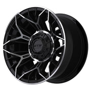 Stellar 12 inch GTW golf cart wheel - Black