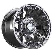 Stellar 12 inch GTW golf cart wheel - Chrome