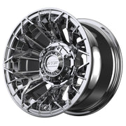 Stellar 12 inch GTW golf cart wheel - Chrome