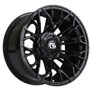 Stellar 14 inch GTW golf cart wheel - Matte Black
