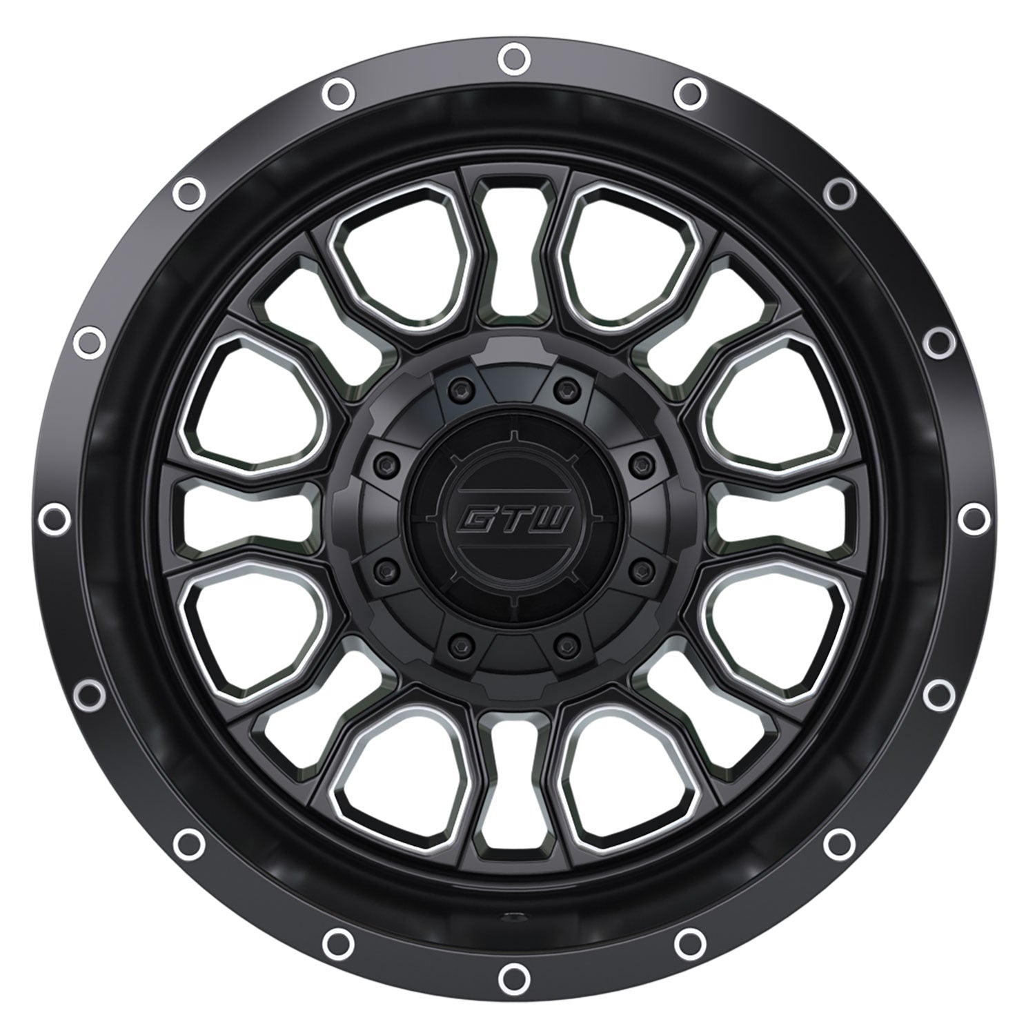 Volt 12 inch GTW golf cart wheel - Black