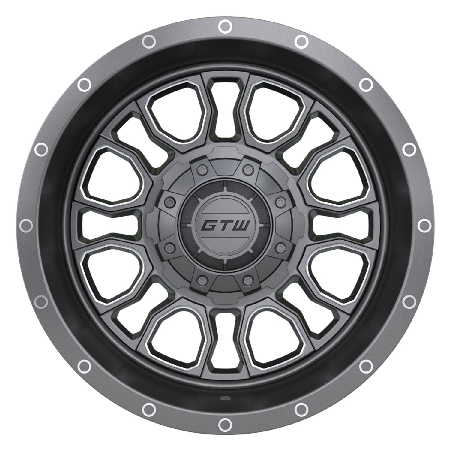 Volt 12 inch GTW golf cart wheel - Gunmetal
