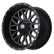 Helix 14 inch GTW golf cart wheel - Black