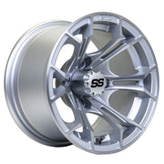 Spyder 12 inch GTW golf cart wheel - Matte Grey