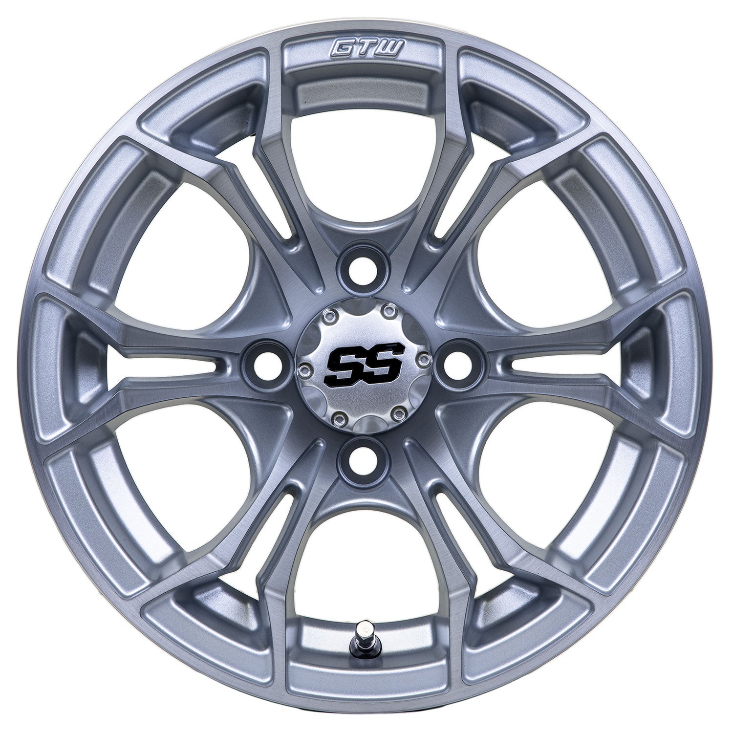 Spyder 12 inch GTW golf cart wheel - Matte Grey