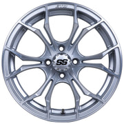 Spyder 15 inch GTW golf cart wheel - Matte Silver